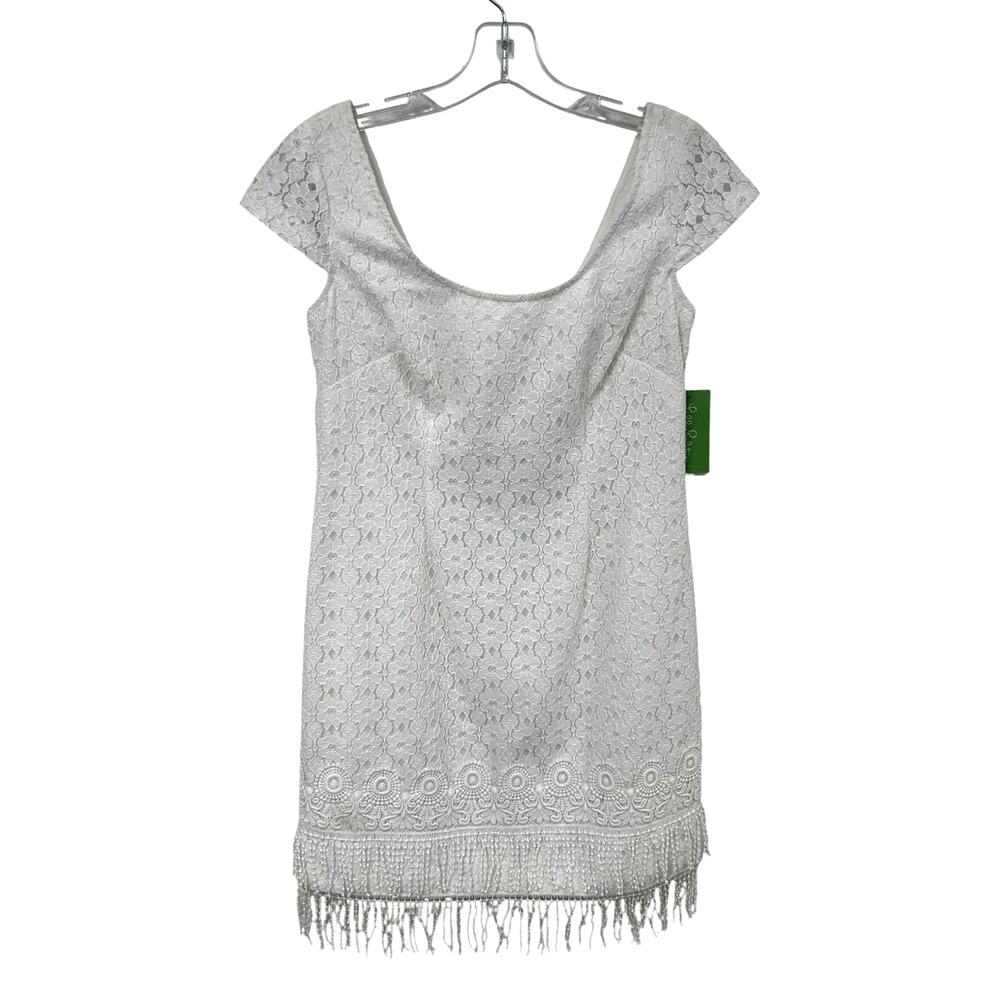 NWT Lilly Pulitzer Resort White Petal Pusher Lace Nicolette Mini Dress Womens 0 - Picture 2 of 8